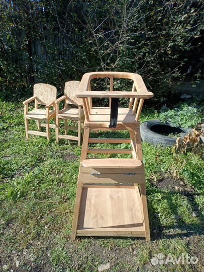 Стульчик трансформер для кормления и парта