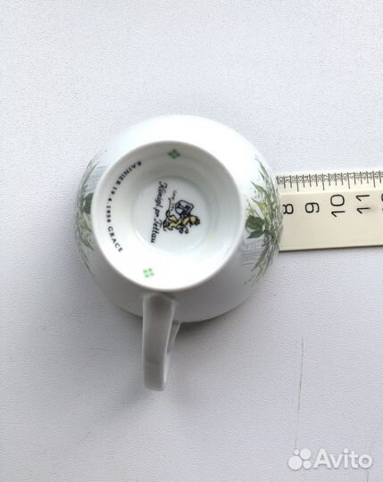 Чашка с блюдцем винтаж ландыши