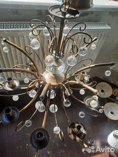 Люстра потолочная хрустальная
