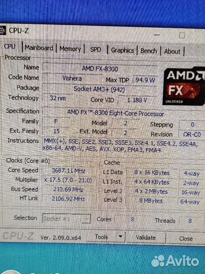 Процессор amd fx 8300