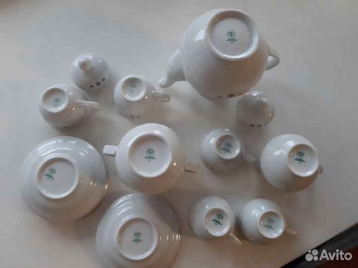 Сервиз кофейный Кольдиц фарфор из гдр (Германия)