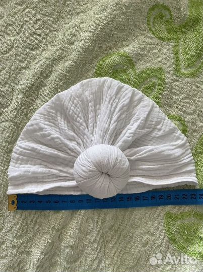 Муслиновое платье-футболка и тюрбан