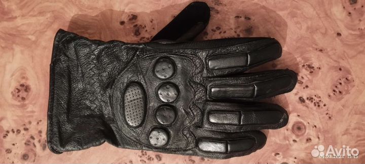 Перчатки защитные для мото. кожа/текстиль