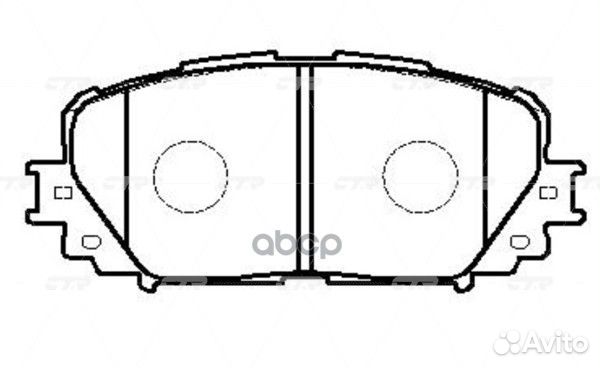 Колодки тормозные дисковые toyota prius 1.8 09