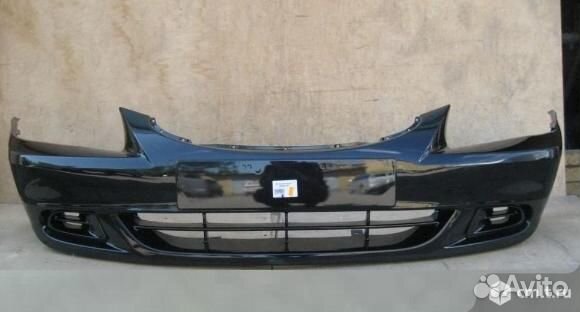 Hyundai accent передний бампер черный №43