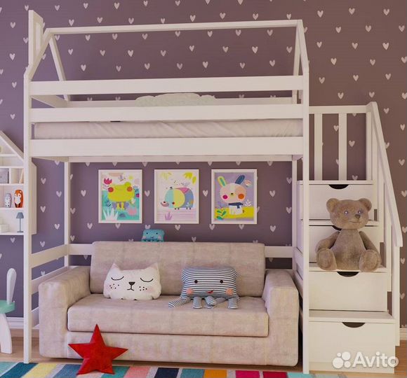 Кровать чердак