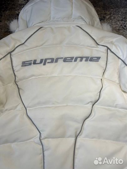 Пуховик Supreme x Jordan рефлектив