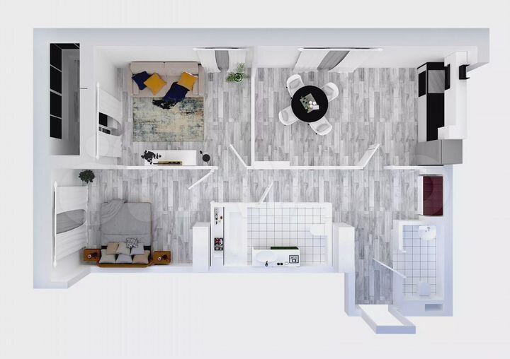 3-к. квартира, 68,6 м², 12/25 эт.