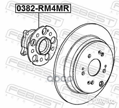 0382-RM4MR к-кт подшипника ступицы задней Hond