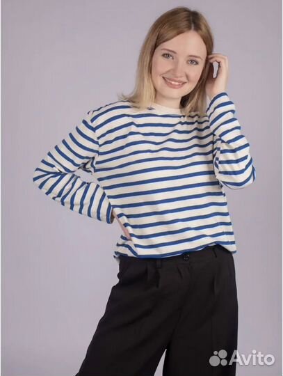 Лонгслив женский в полоску новый