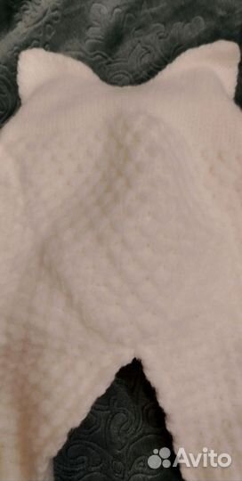 Шапка с ушками,шапка капор.(56-58-60)