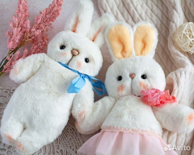 Авторская игрушка зайчик ручной работы