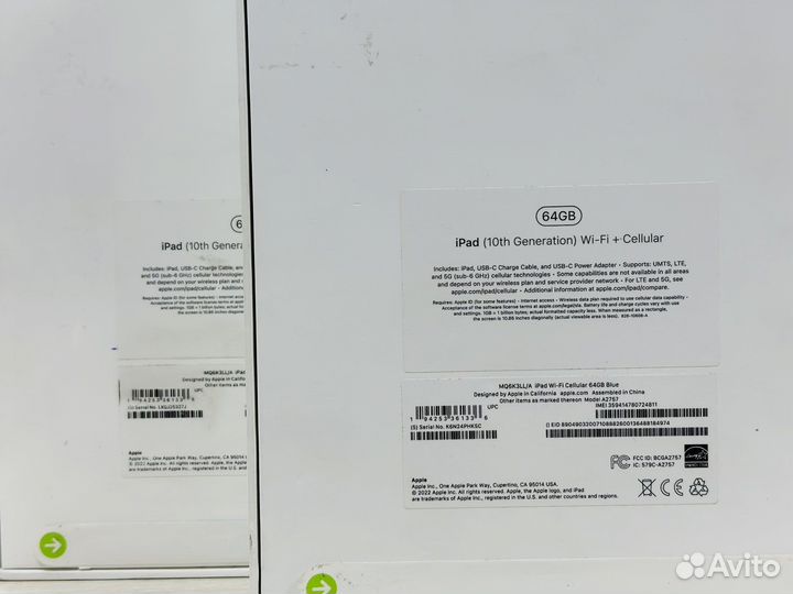 Новый iPad 10 64Gb Wi-Fi +LTE Blue