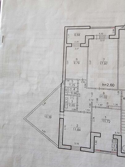 3-к. квартира, 67 м², 4/5 эт.