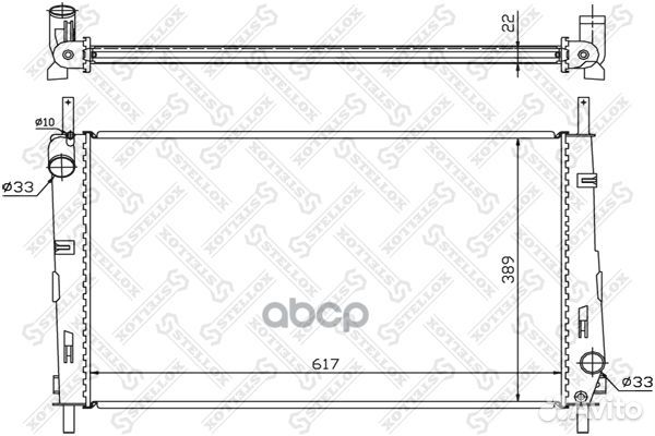 10-25066-SX радиатор системы охлаждения Ford M