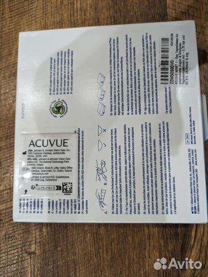 Контактные линзы Acuvue 1 day moist (90штук) -2,25