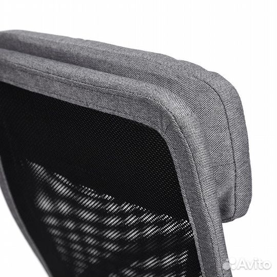 Кресло компьютерное ткань, серый-черный