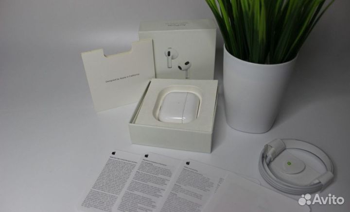 Наушники airpods 3 поколения+чехол