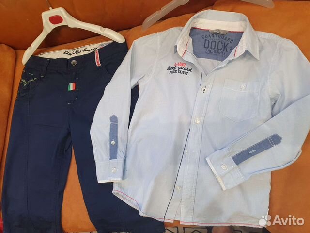 Рубашка детская + бриджи, рост 122 см