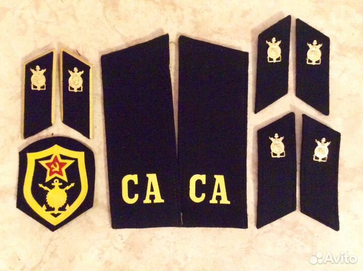 Парадные петлицы с эмблемами СССР