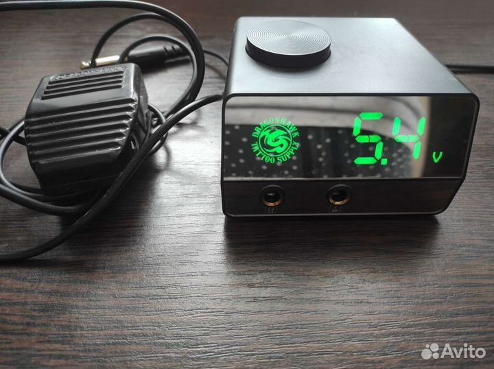 Блок и педаль для тату машинки