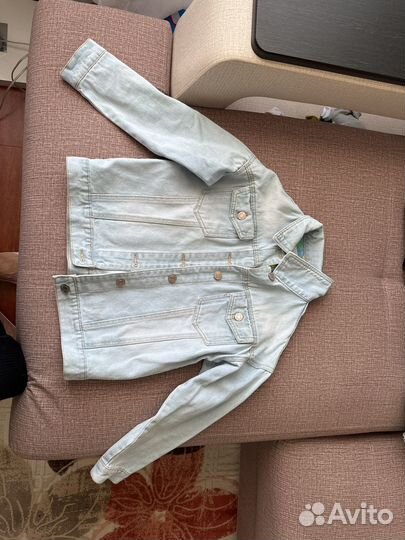 Джинсовка на девочку 140
