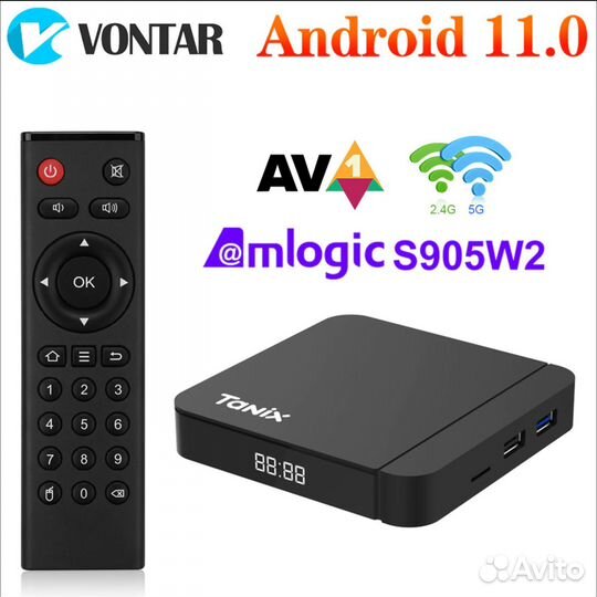 TV приставка smart tv box Tanix w2