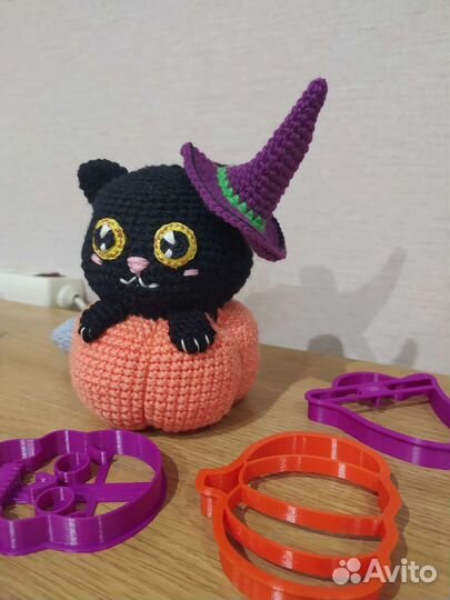 Игрушка на Хеллоуин, Кот, Тыква