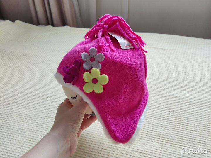 Новая шапка HannaAndersdon S флис мех