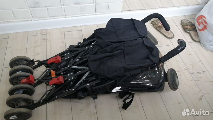 Прогулочная коляска трость для двойни