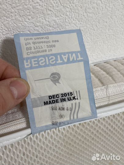 Матрас детский 119х62х9 см