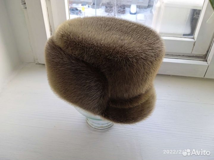 Шапка формовка из норки 56 размер