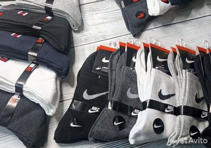Мужские и Женские носки nike puma reebok