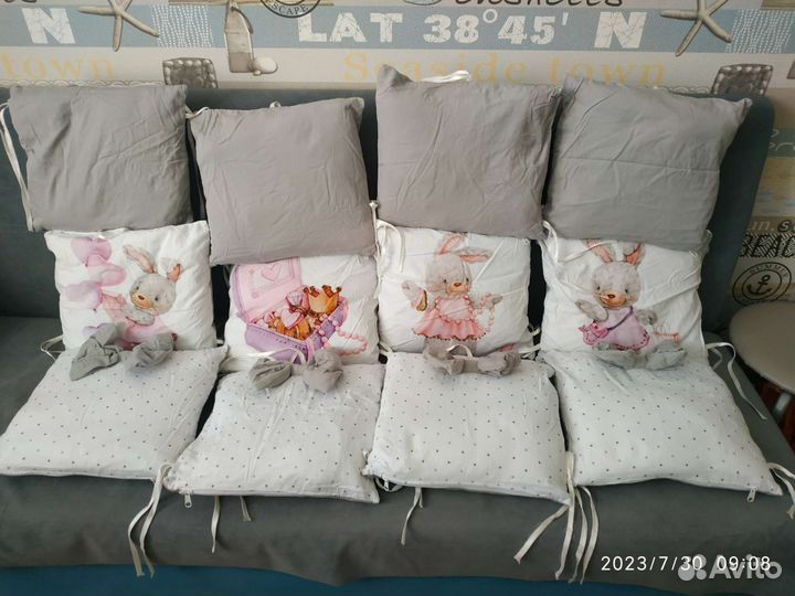 Бортики в детскую кроватку