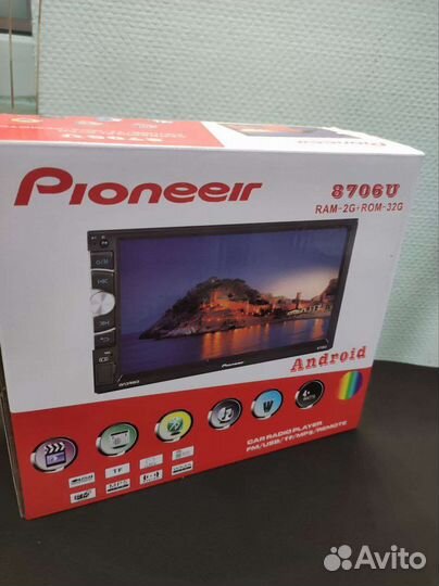 Автомагнитола Pioneeir 8706U 2/32