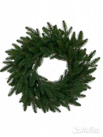 Рождественский венок Датский d45см, зеленый