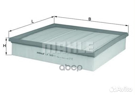 Фильтр воздушный lx469/1 Mahle/Knecht