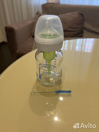 Бутылочка для кормления dr browns стеклянная