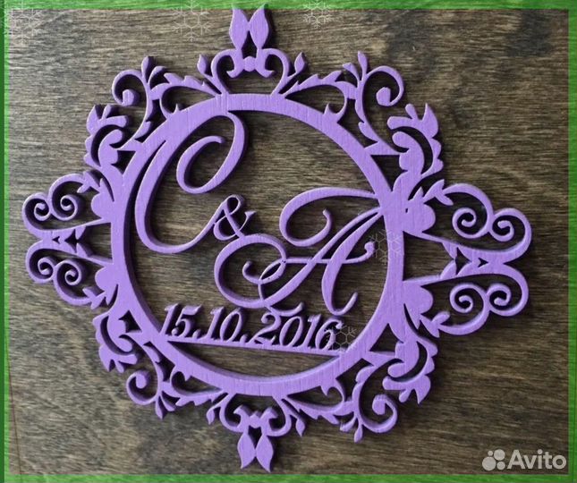 Монограмма на свадьбу