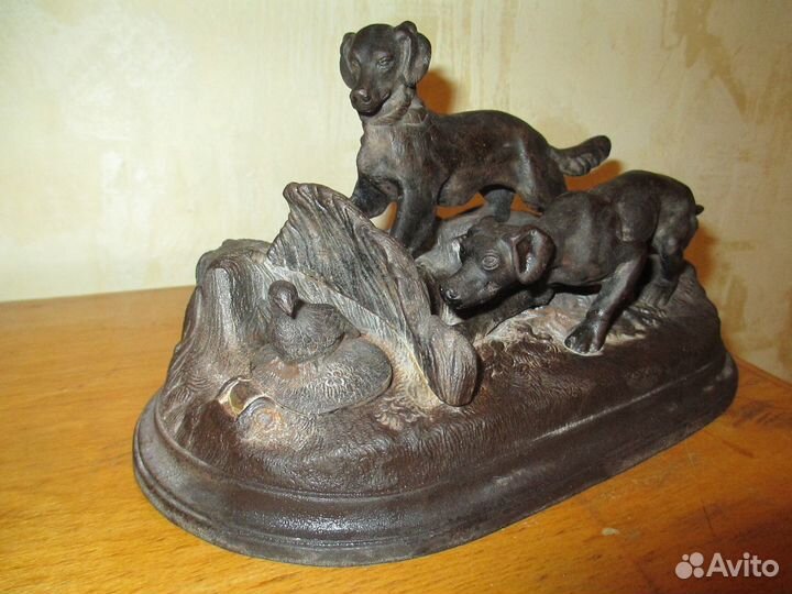 Чернильница сеттеры гонят рябчика касли 1946 г