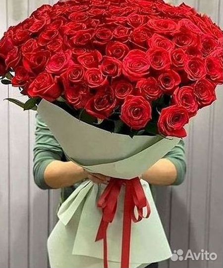 Метровые розы Доставка цветов