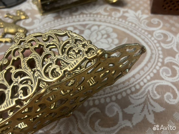 Салфетница из латуни