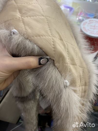 Меховой воротник песец