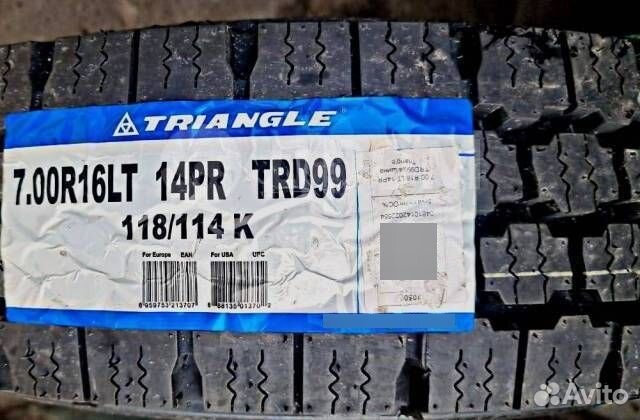 Грузовые 7.00 R16 LT 14PR Triangle TRD99