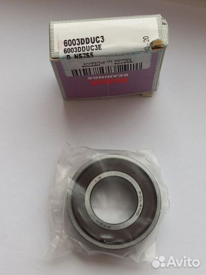6003 2RS (DDU/C3), подшипник NSK оригинал #