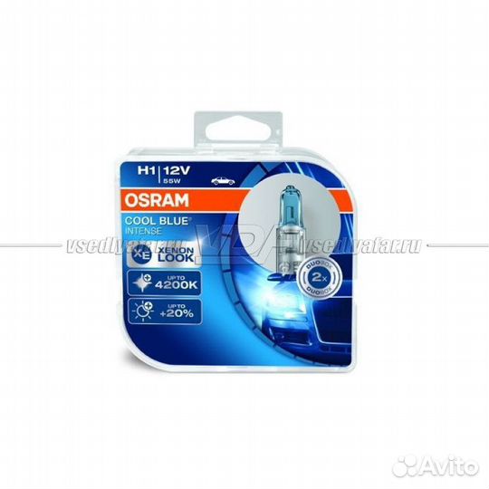 Лампа галогенная osram H1 Cool Blue Intense 12V 55