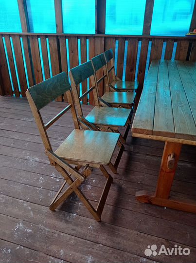 Стул складной деревянный
