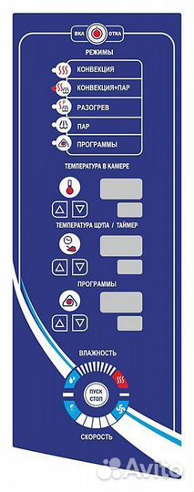 Пароконвектомат Abat пка 6-1/1пмф2