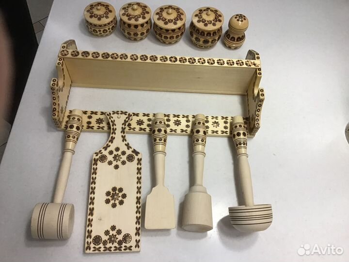 Деревянный набор для кухни