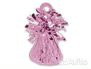 Грузик д/шара Конус розовый 170гр